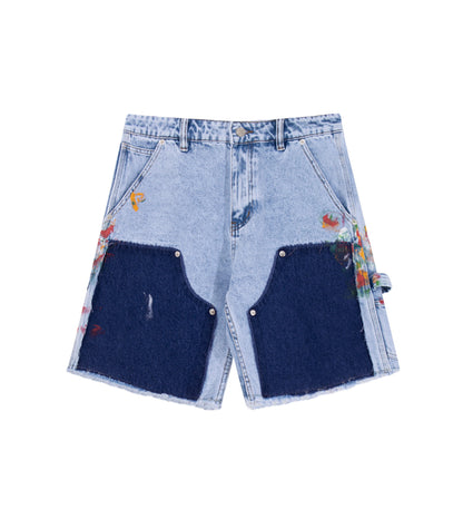AZUL SPLIT PAINTERS SHORTS | UNDEVELOPED