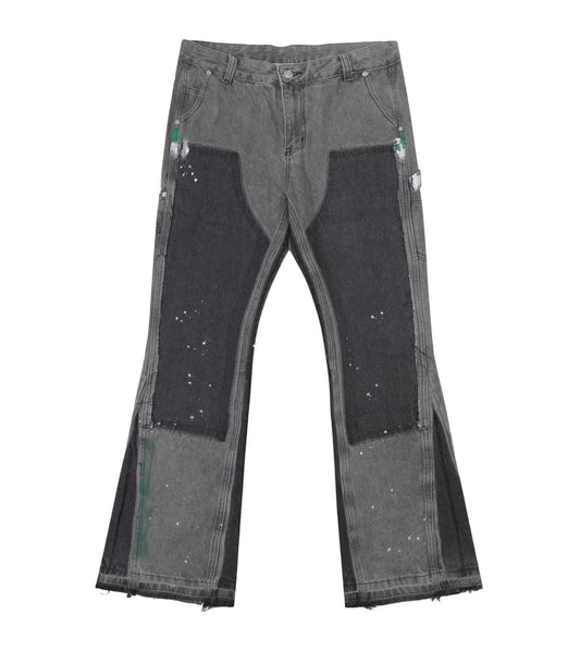GREY SPLIT PAINTERS DENIM | UNDEVELOPED