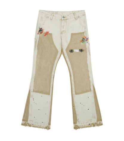 SAND SPLIT PAINTERS DENIM | UNDEVELOPED