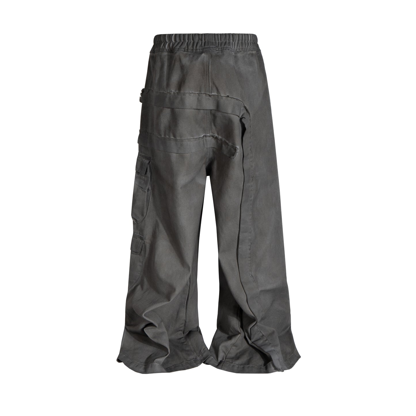 GREY FLOW PATCHWORK CARGOS
