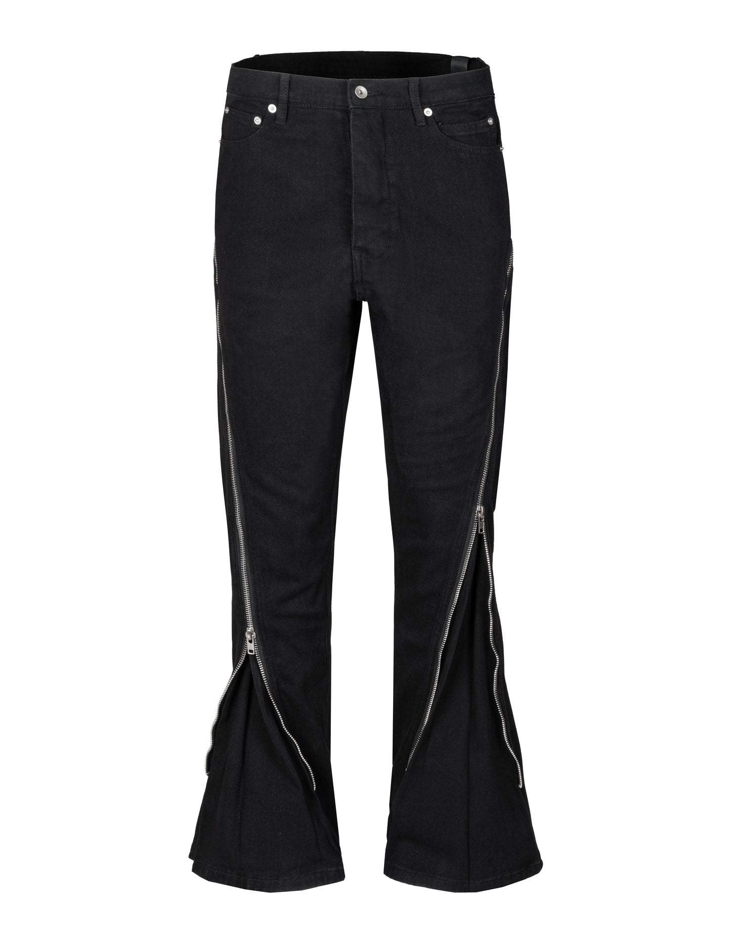 DIAMOND ZIP FLARE DENIM