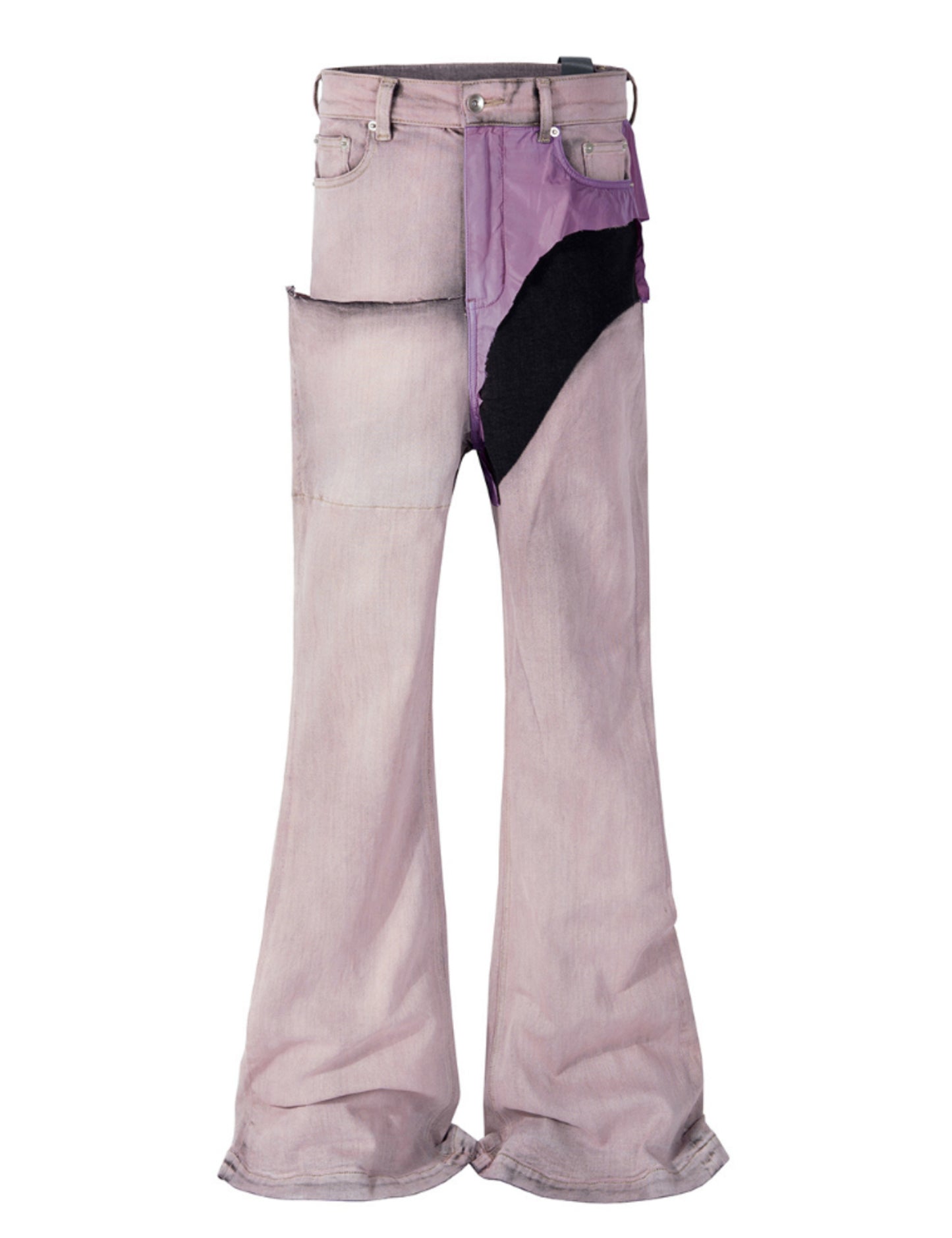 PINK PATCHWORK FLARE DENIM | UNDEVELOPED