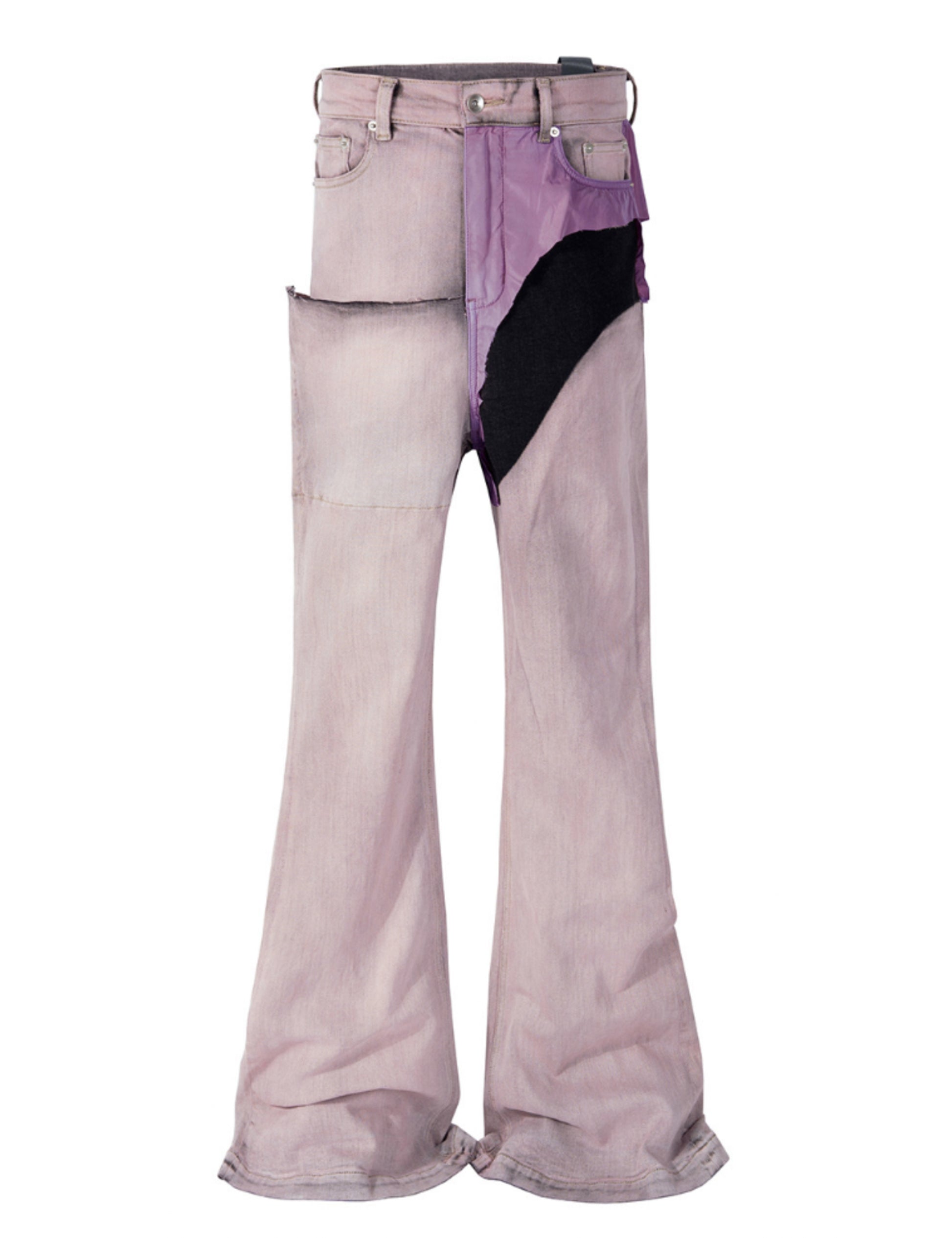 PINK PATCHWORK FLARE DENIM | UNDEVELOPED