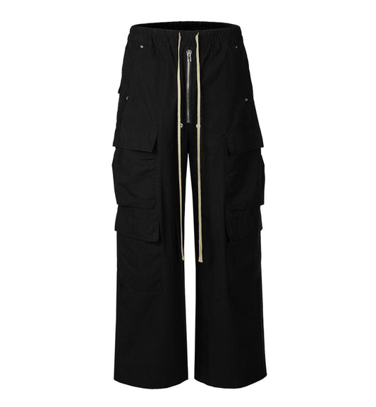 NYLON DRAWSTRING CARGO PANTS