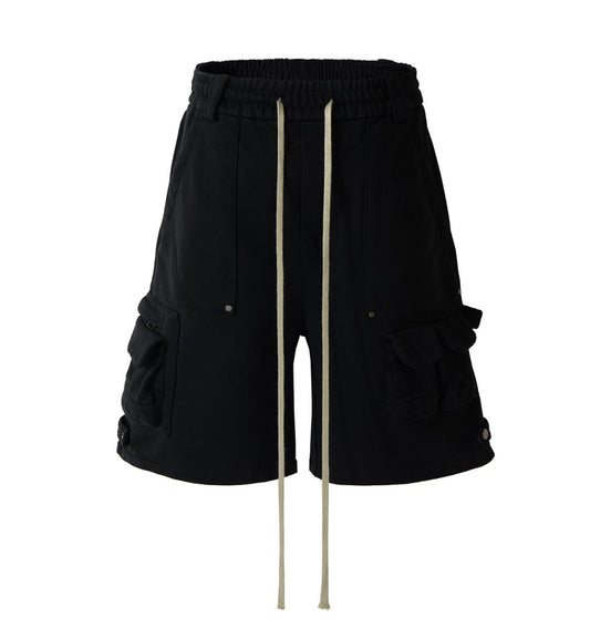 TACTICAL DRAWSTRING CARGO SHORTS