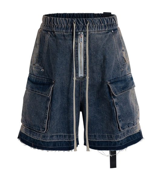 AZUL DRAWSTRING DENIM CARGO