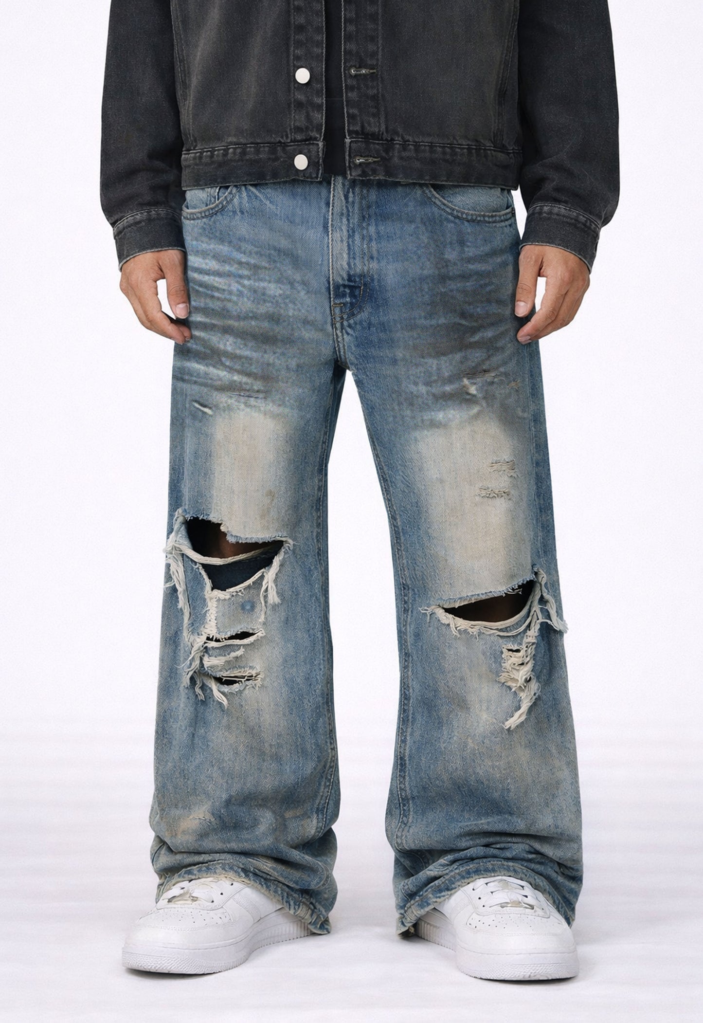 WIDEBOY DESTROYED DENIM Denim | STREETWEAR APPAREL | UNDEVELOPED