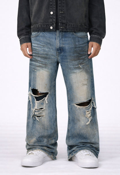 WIDEBOY DESTROYED DENIM Denim | STREETWEAR APPAREL | UNDEVELOPED