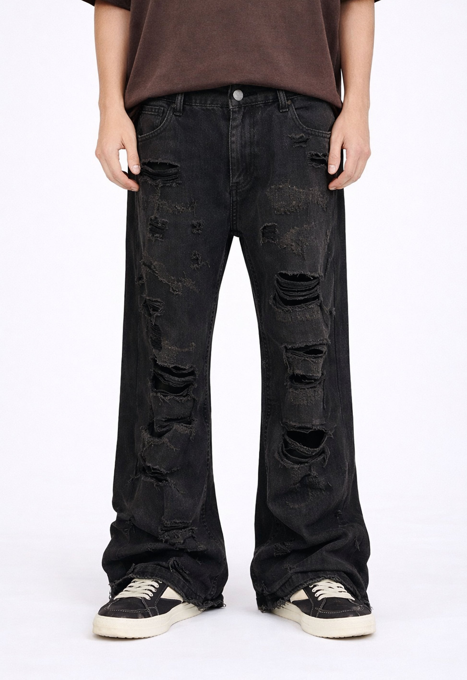 DARK DESTROYED DENIM denim | STREETWEAR APPAREL | UNDEVELOPED