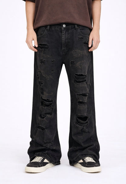 DARK DESTROYED DENIM denim | STREETWEAR APPAREL | UNDEVELOPED