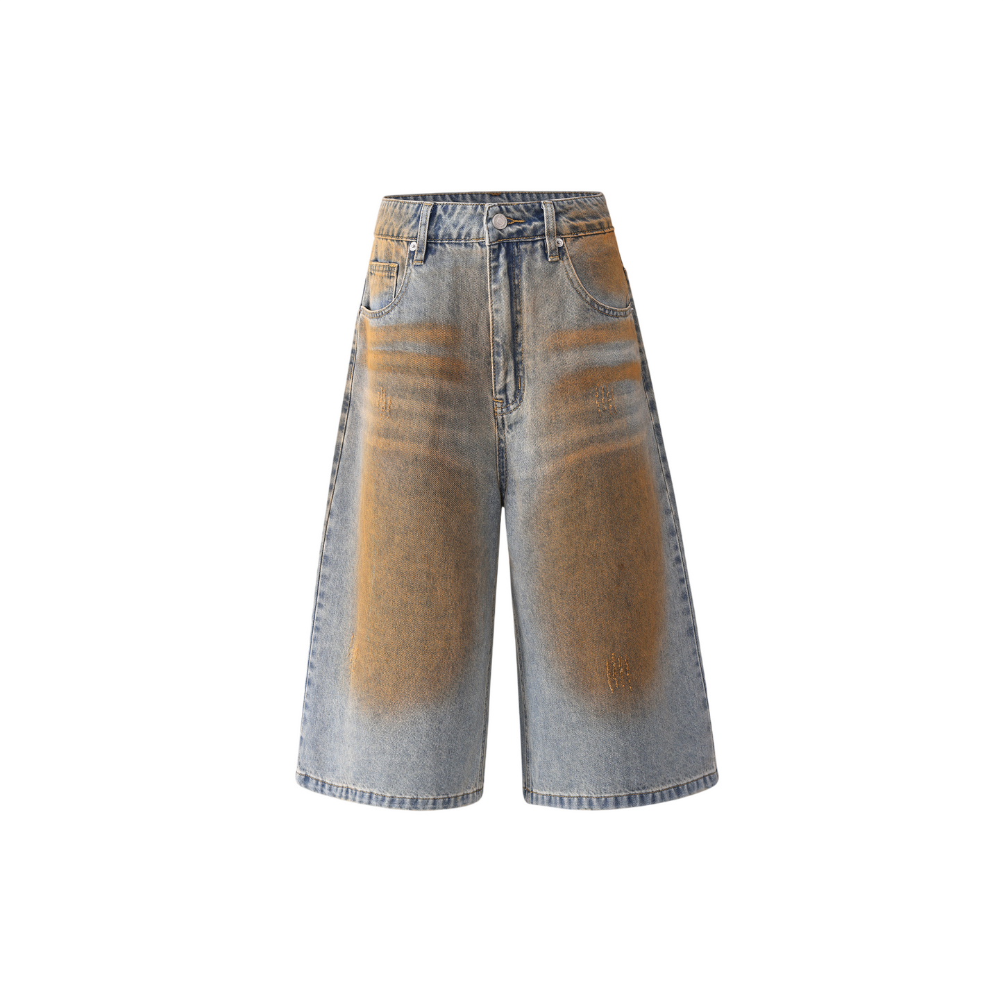 MUD WASHED DENIM SHORTS
