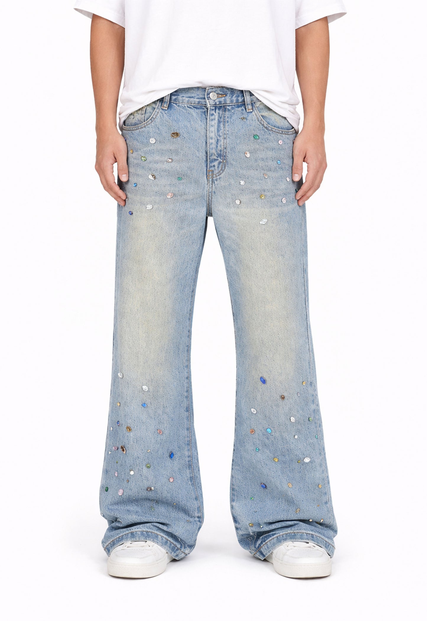 AZUL COLORED GEMSTONE DENIM denim | STREETWEAR APPAREL | UNDEVELOPED