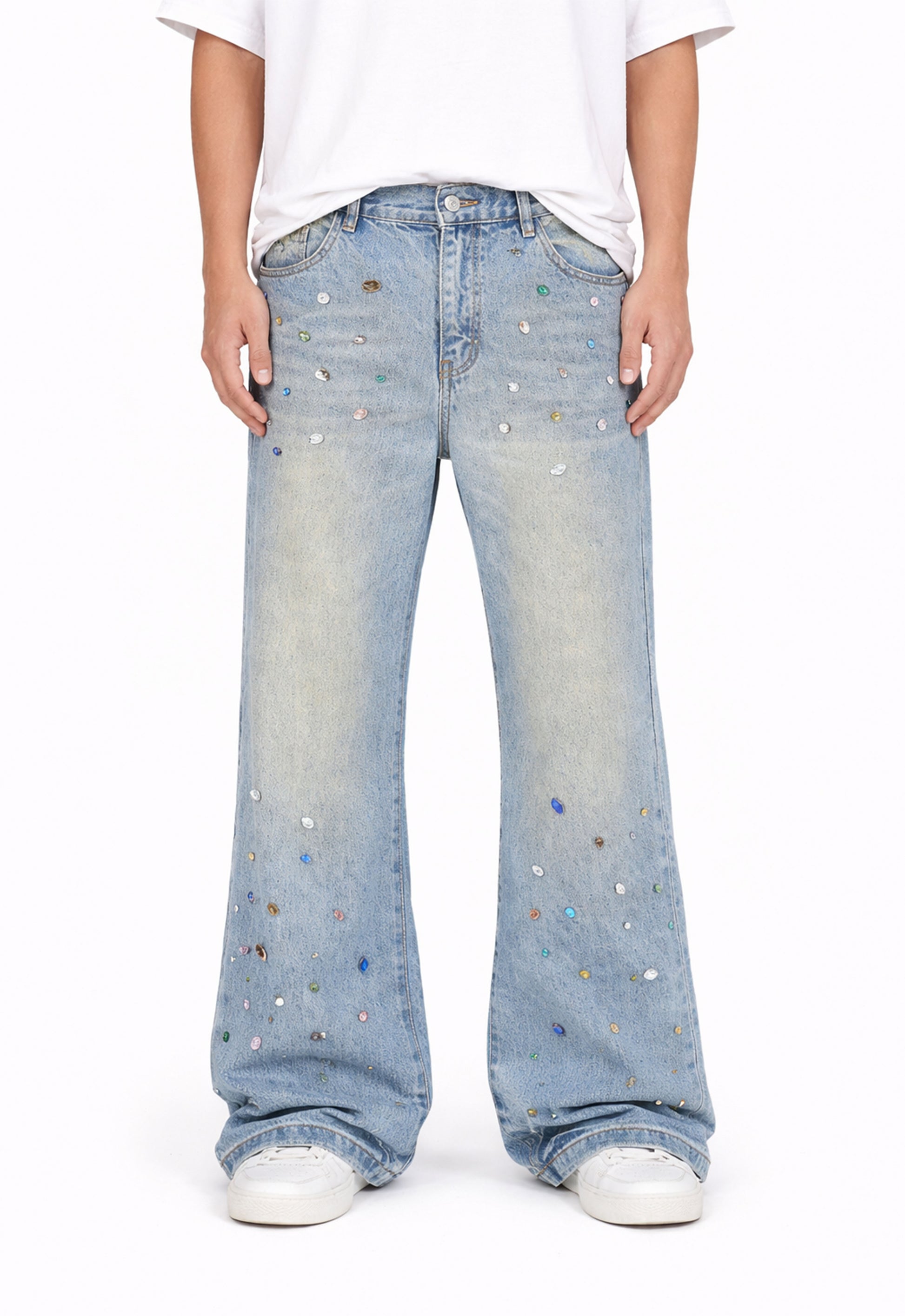 AZUL COLORED GEMSTONE DENIM denim | STREETWEAR APPAREL | UNDEVELOPED