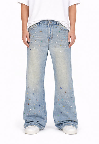 AZUL COLORED GEMSTONE DENIM denim | STREETWEAR APPAREL | UNDEVELOPED