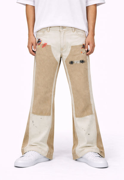 SAND SPLIT PAINTERS DENIM Denim | STREETWEAR APPAREL | UNDEVELOPED