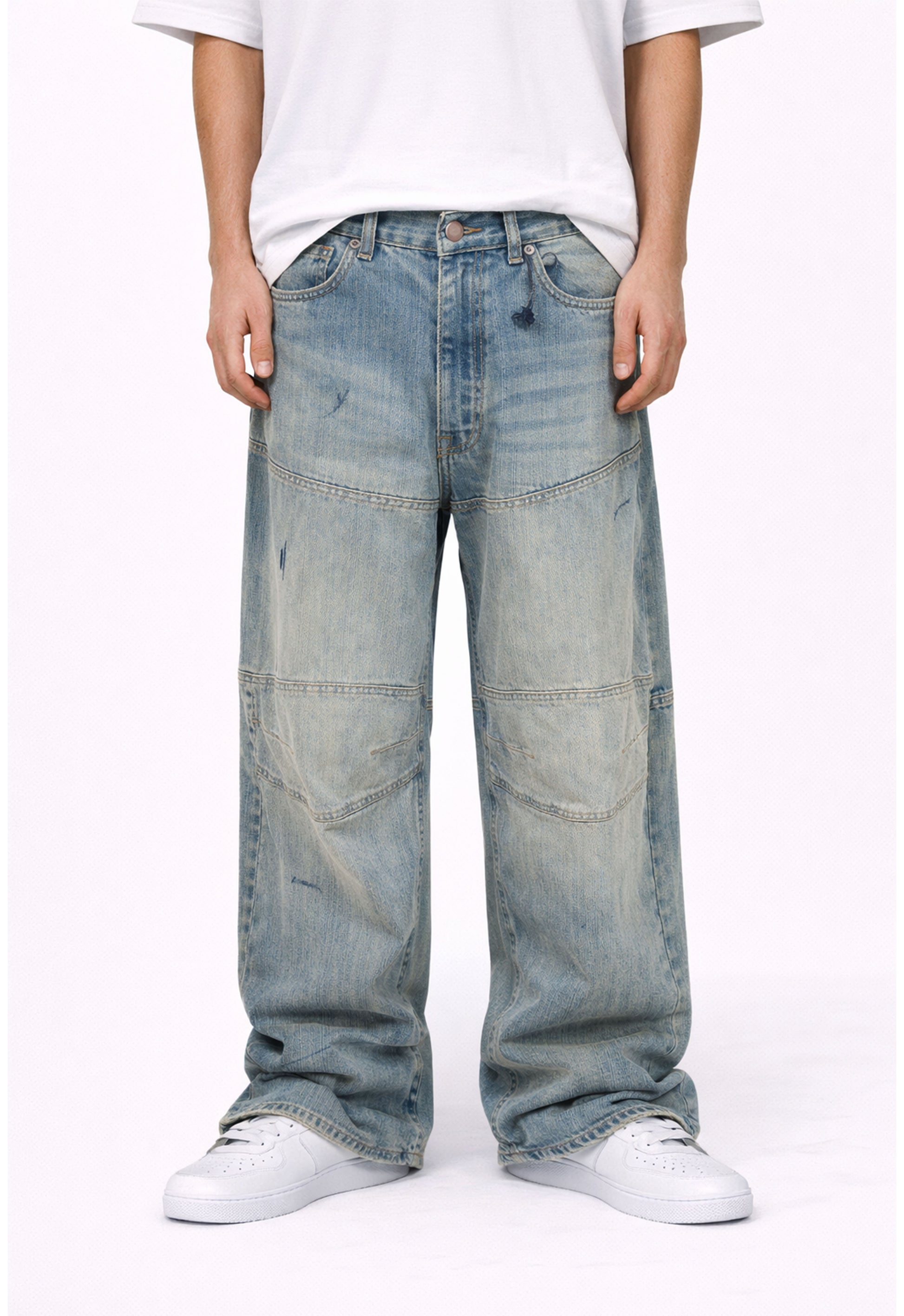 SANDWASH BAGGY BIKER DENIM Denim | STREETWEAR APPAREL | UNDEVELOPED
