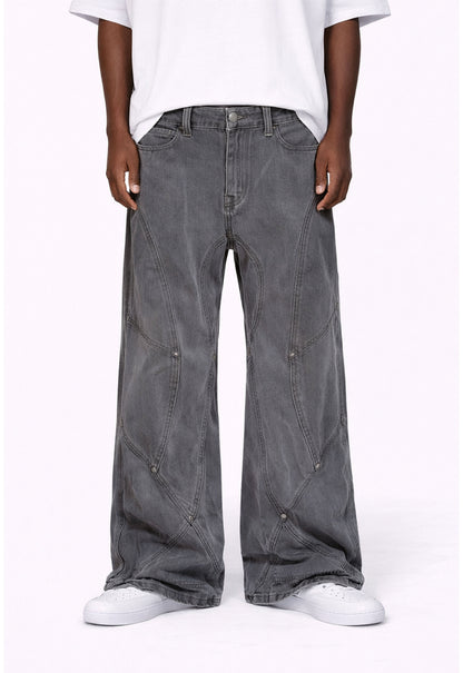 GREY PANEL DENIM denim | STREETWEAR APPAREL | UNDEVELOPED
