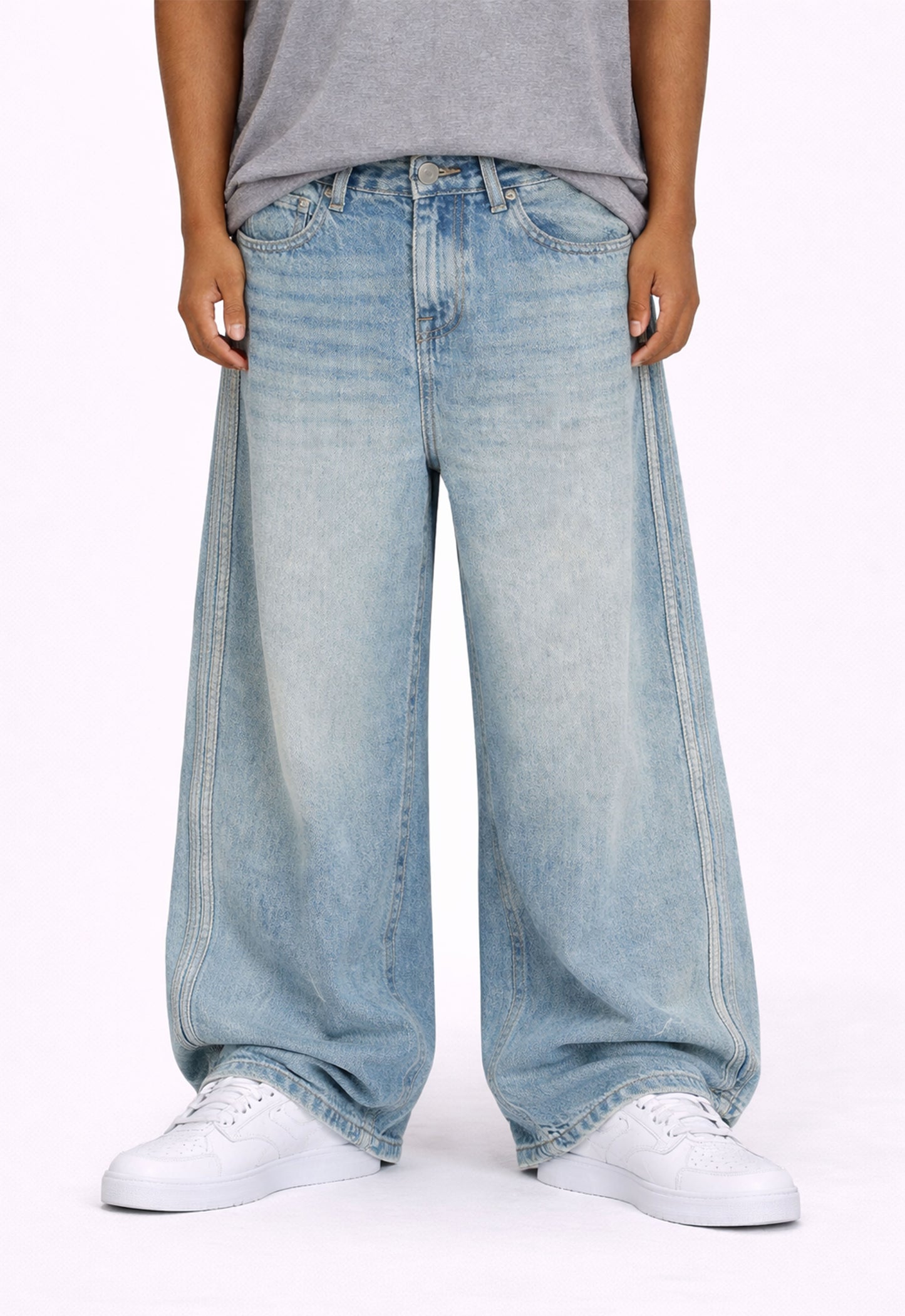 WIDEBOY STRIPED DENIM Denim | STREETWEAR APPAREL | UNDEVELOPED