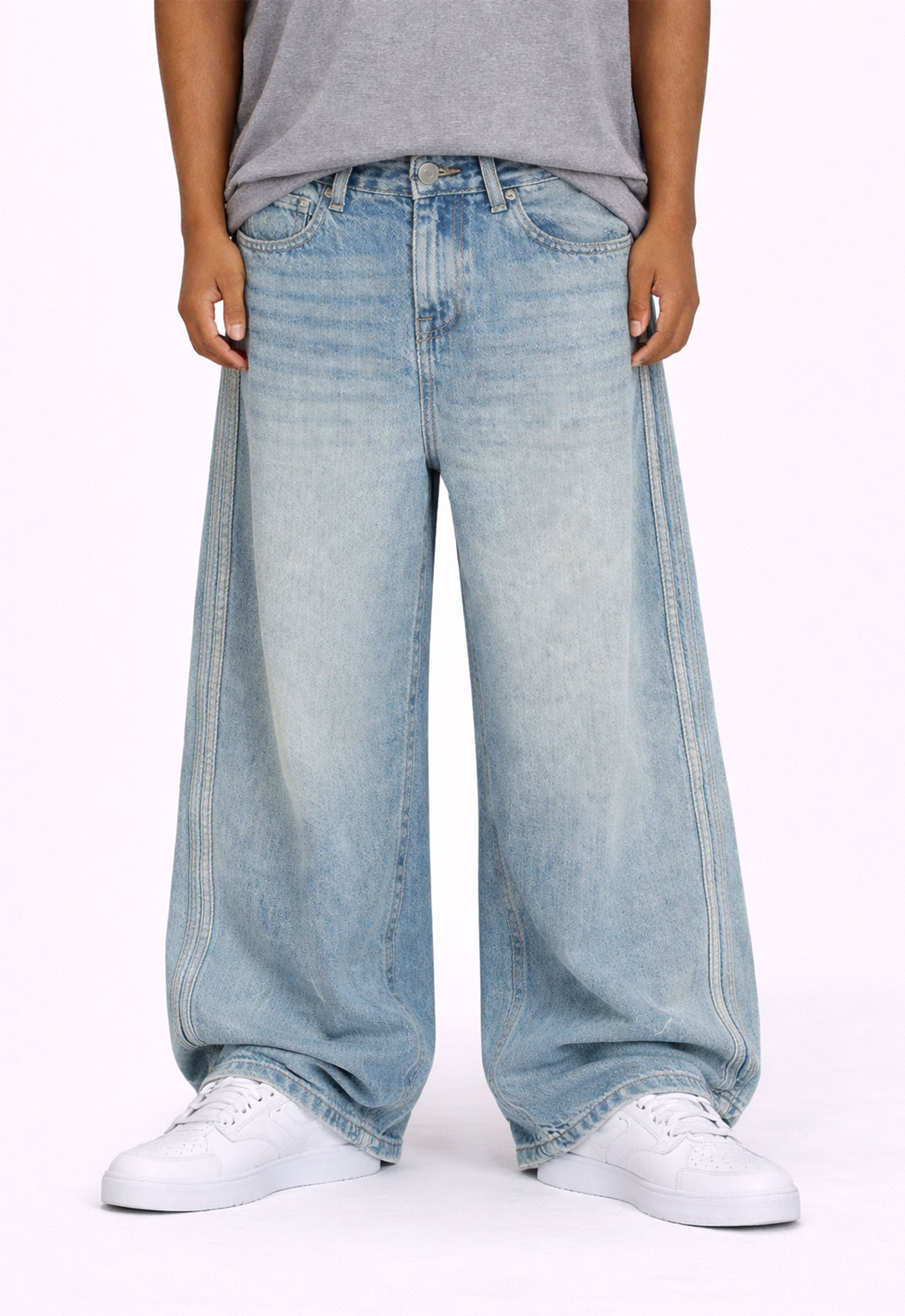 WIDEBOY STRIPED DENIM Denim | STREETWEAR APPAREL | UNDEVELOPED