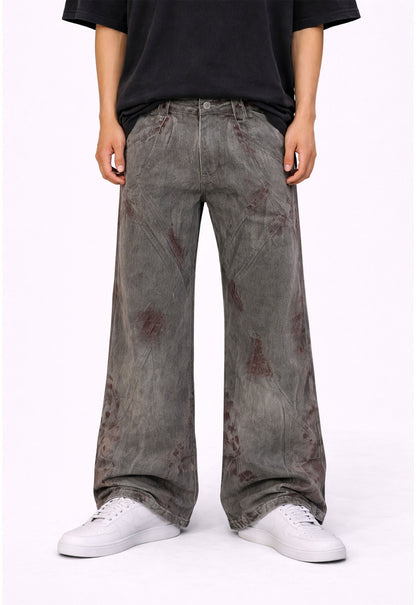BLOODSTAIN FLARE DENIM denim | STREETWEAR APPAREL | UNDEVELOPED