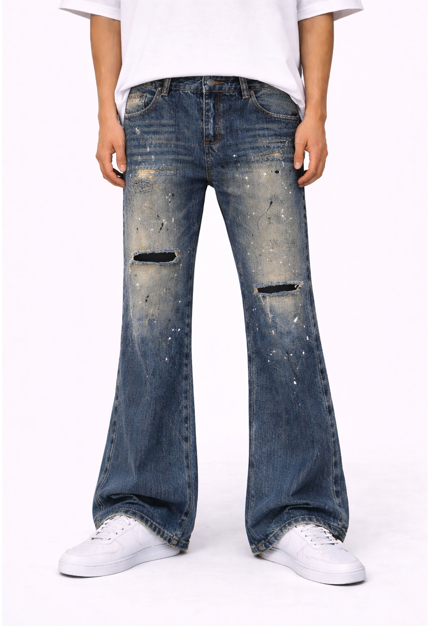SUTURE PAINTER FLARE DENIM denim | STREETWEAR APPAREL | UNDEVELOPED