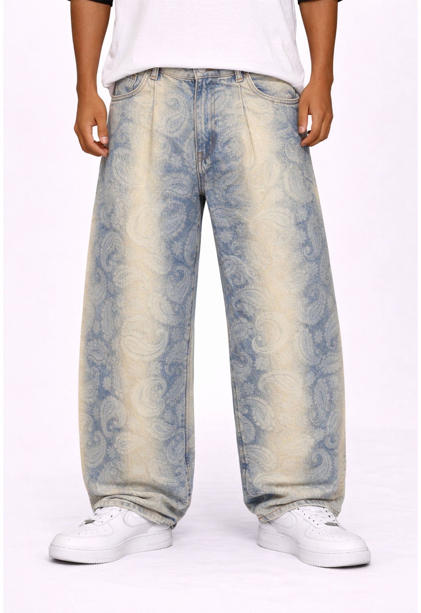AZUL PAISLEY DENIM Denim | STREETWEAR APPAREL | UNDEVELOPED