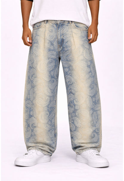 AZUL PAISLEY DENIM Denim | STREETWEAR APPAREL | UNDEVELOPED