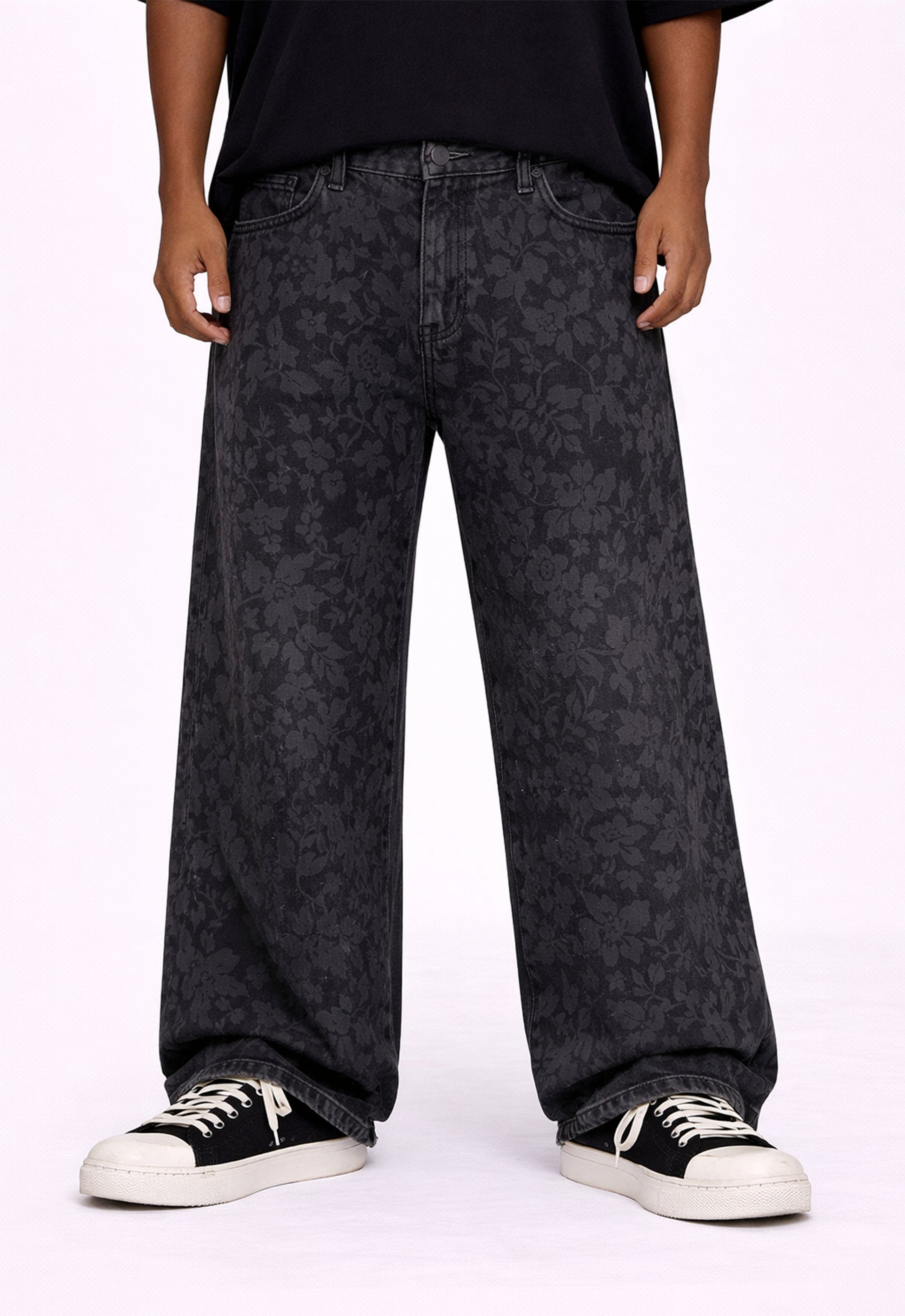 NOIR FLORAL DENIM Denim | STREETWEAR APPAREL | UNDEVELOPED