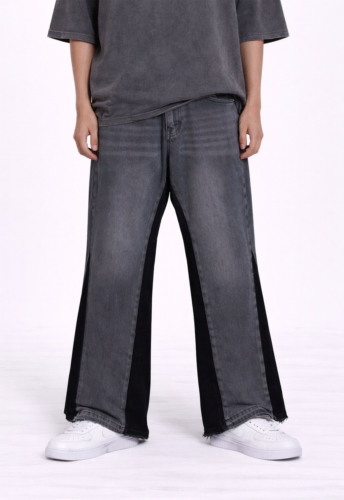 CHARCOAL SPLIT DENIM denim | STREETWEAR APPAREL | UNDEVELOPED