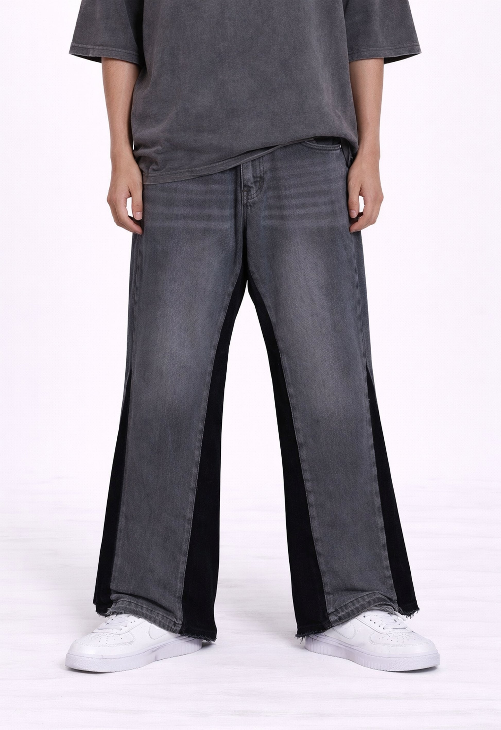 CHARCOAL SPLIT DENIM denim | STREETWEAR APPAREL | UNDEVELOPED