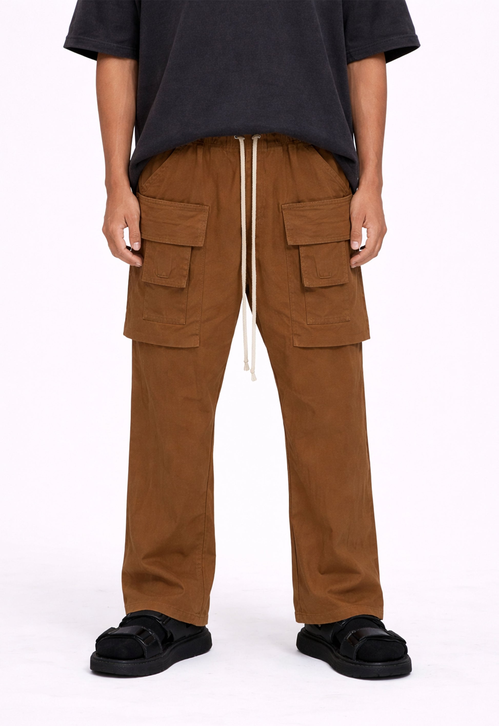 DESERT DROP-CROTCH DRAWSTRING CARGO PANTS cargo pants | STREETWEAR APPAREL | UNDEVELOPED