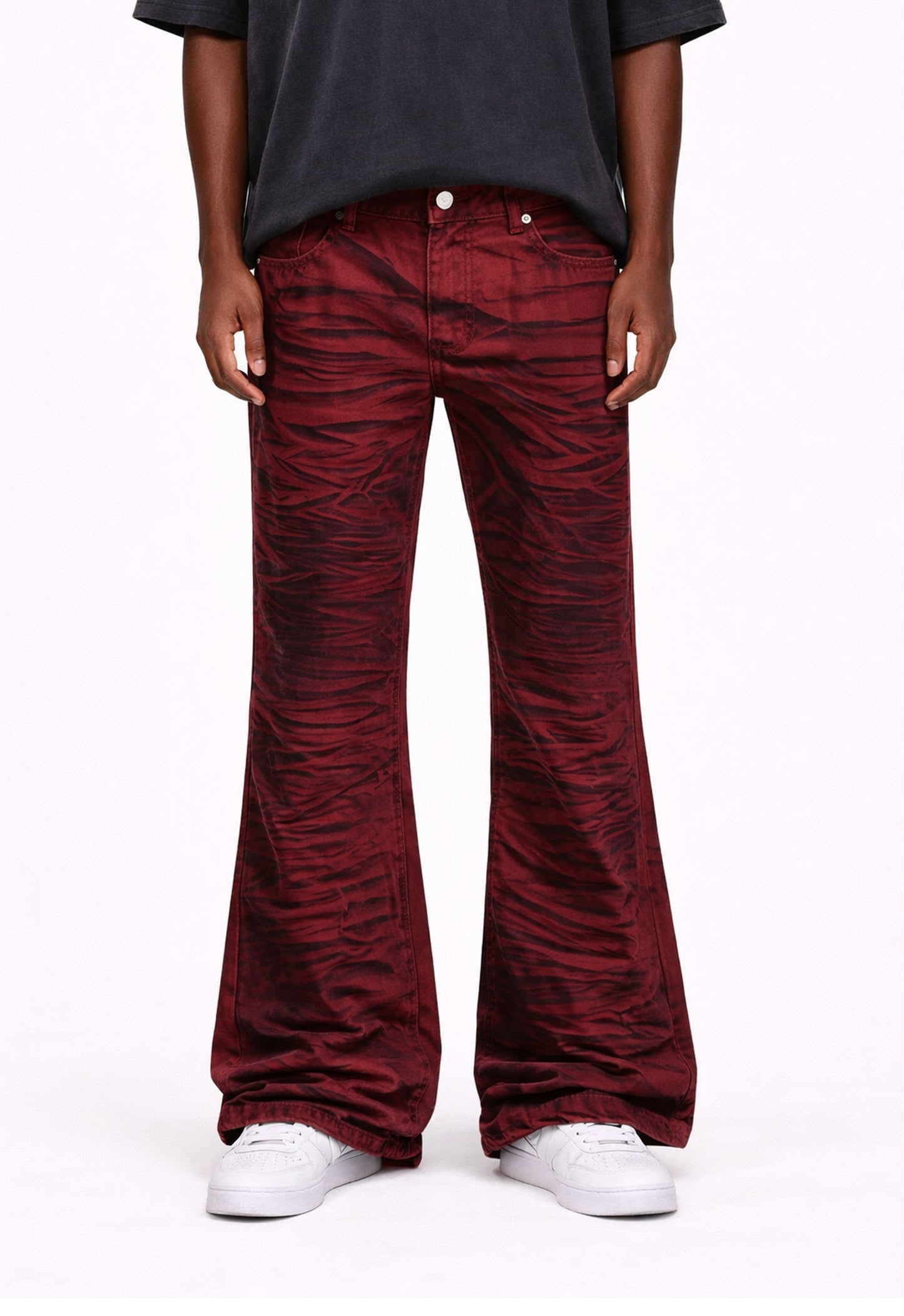 RED TIGER FLARE DENIM denim | STREETWEAR APPAREL | UNDEVELOPED
