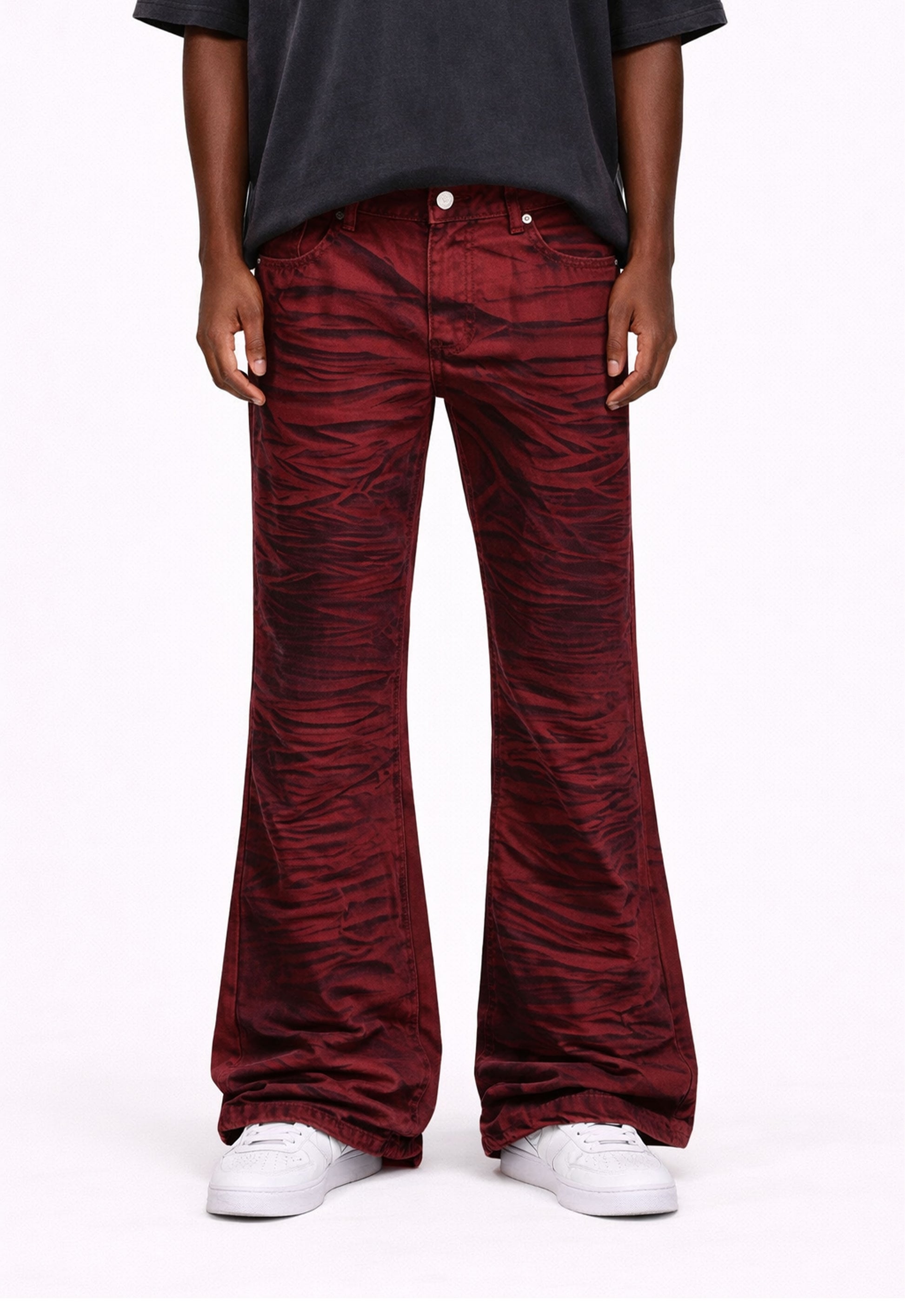 RED TIGER FLARE DENIM denim | STREETWEAR APPAREL | UNDEVELOPED