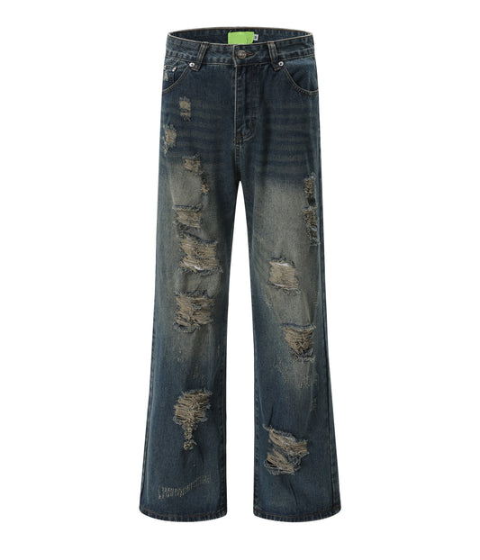 CLASSIC DISTRESSED DENIM