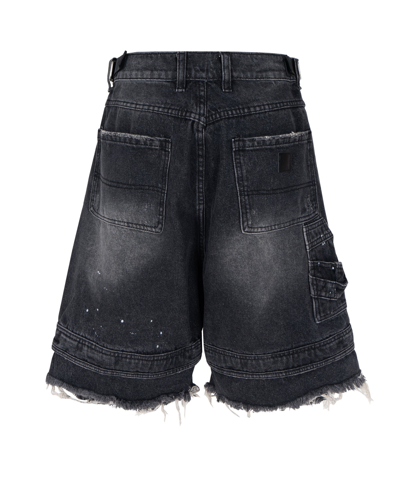 NOIR DISTRESSED CARGO SHORTS | UNDEVELOPED