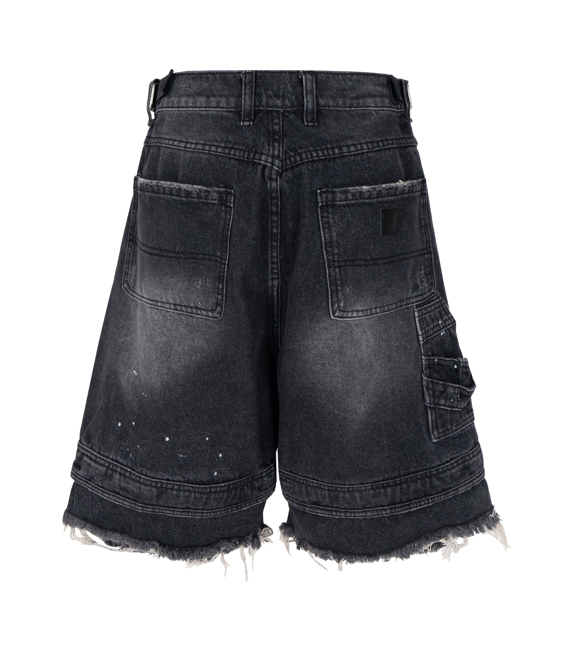 NOIR DISTRESSED CARGO SHORTS | UNDEVELOPED