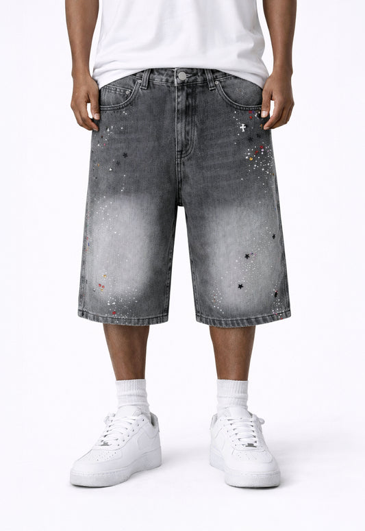 CHARCOAL GEMSTONE SHORTS denim | STREETWEAR APPAREL | UNDEVELOPED