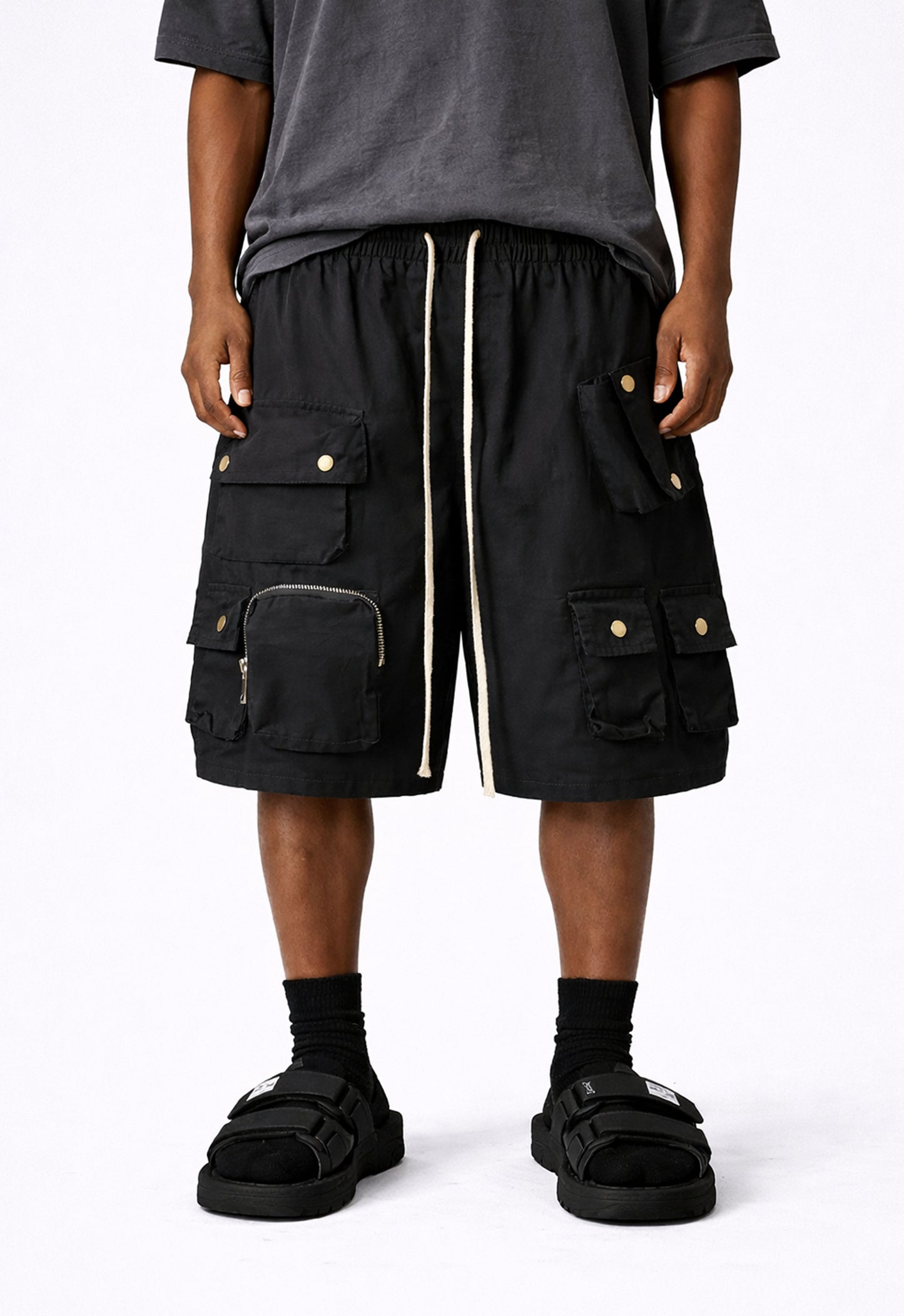 NOIR MULTI CARGO SHORTS cargo shorts | STREETWEAR APPAREL | UNDEVELOPED