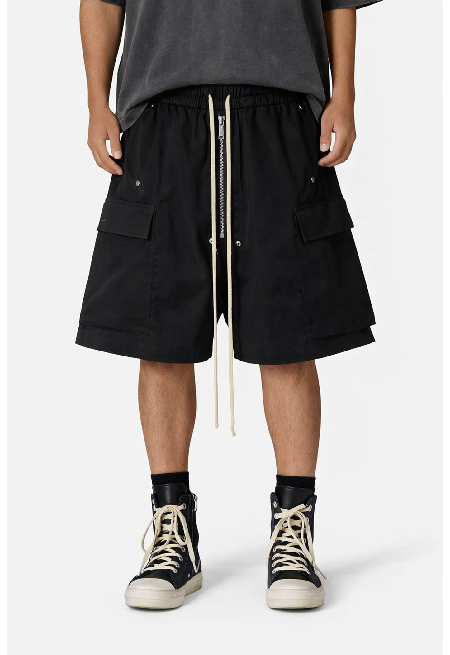 NOIR DRAWSTRING SHORTS cargo shorts | STREETWEAR APPAREL | UNDEVELOPED