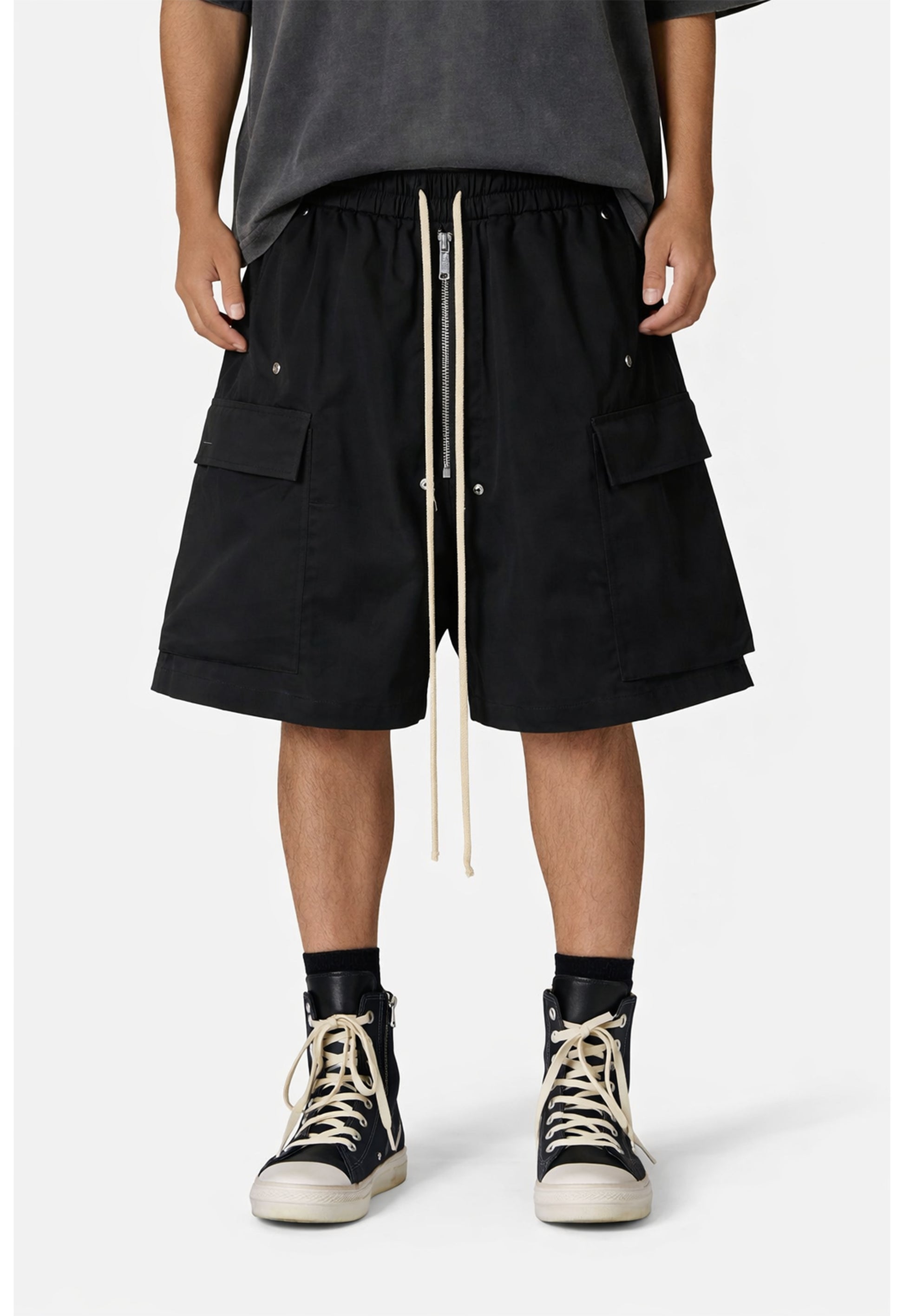 NOIR DRAWSTRING SHORTS cargo shorts | STREETWEAR APPAREL | UNDEVELOPED