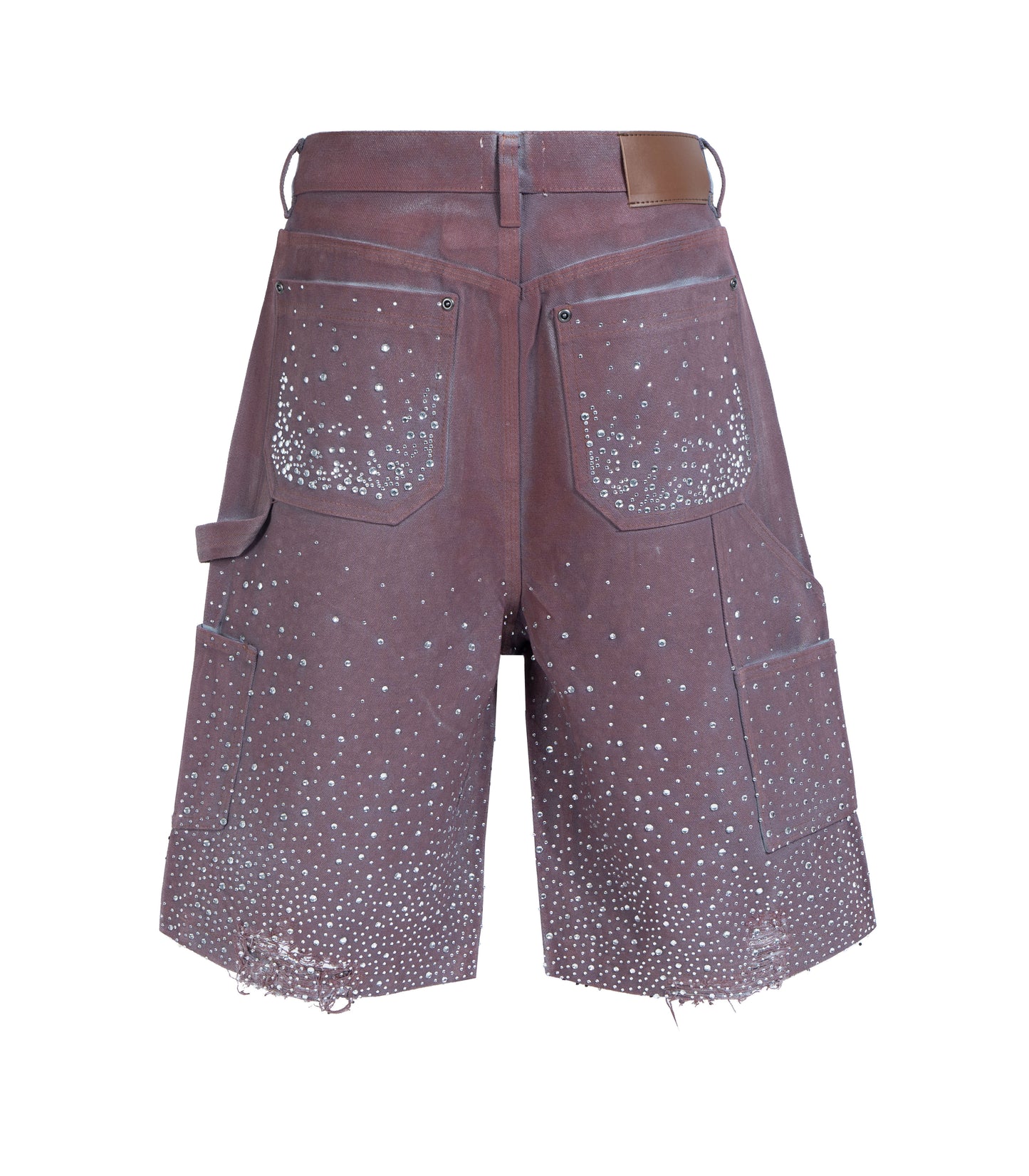 PLUM RHINESTONE SHORTS Shorts | STREETWEAR APPAREL | UNDEVELOPED