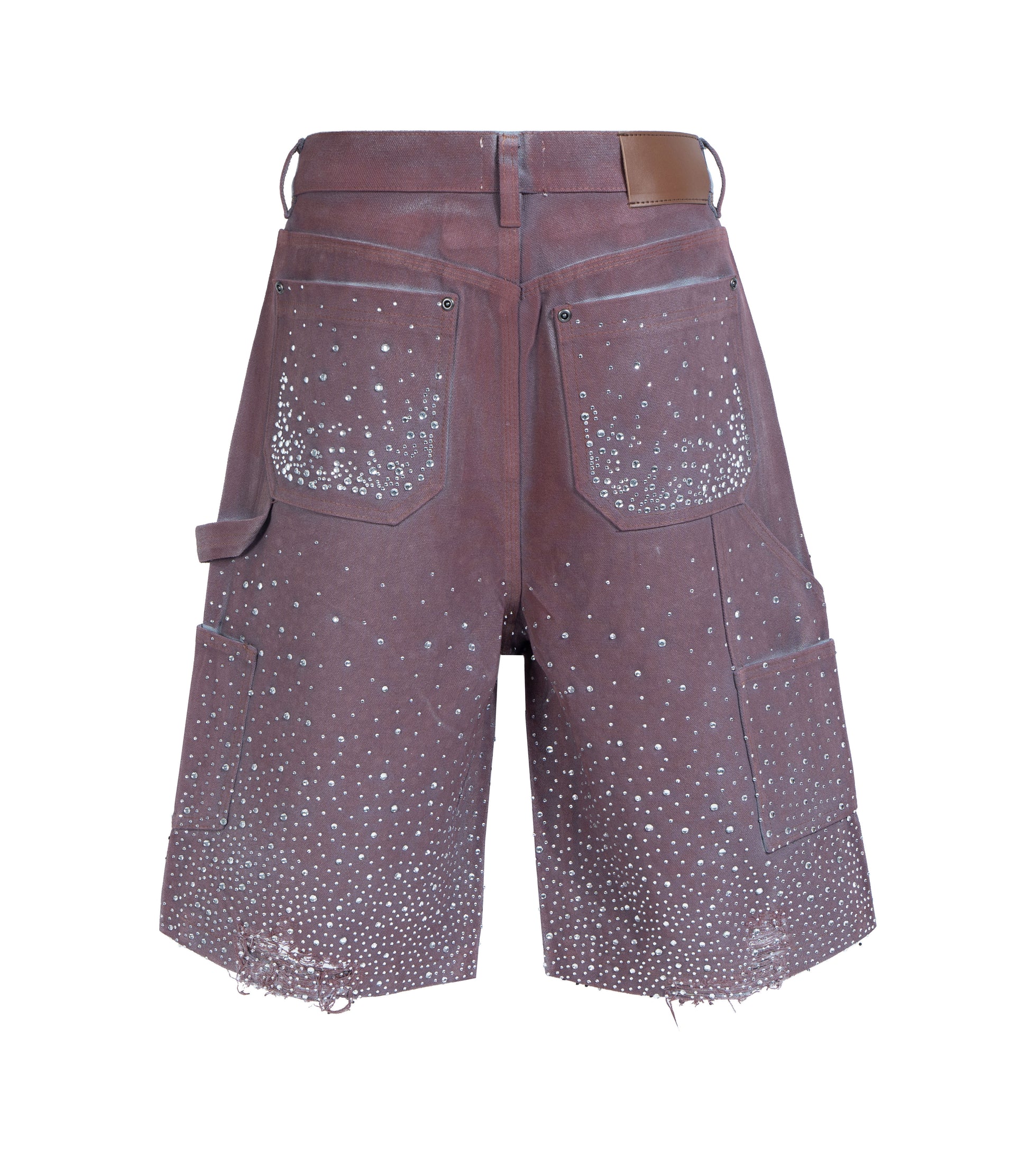 PLUM RHINESTONE SHORTS Shorts | STREETWEAR APPAREL | UNDEVELOPED