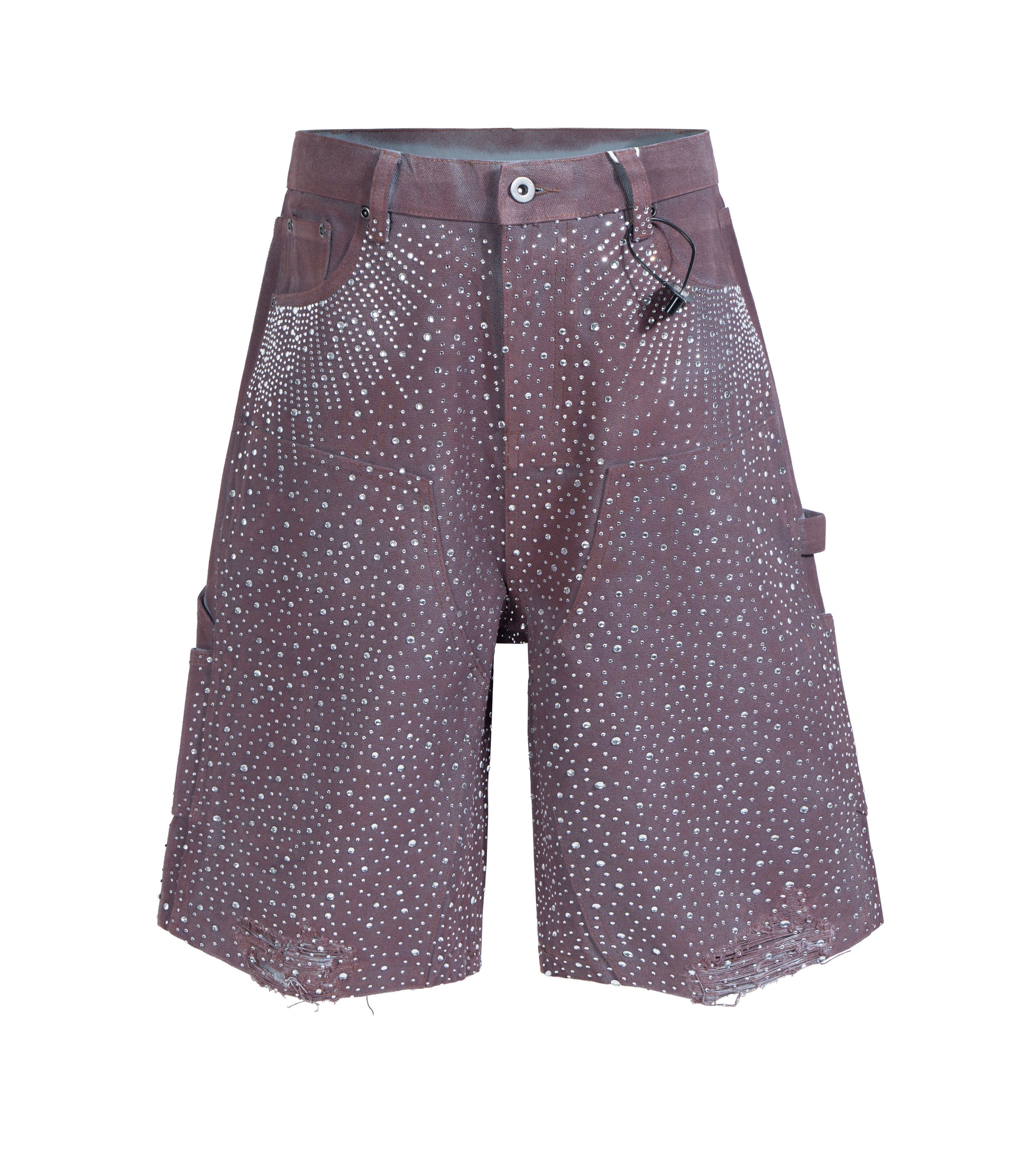 PLUM RHINESTONE SHORTS Shorts | STREETWEAR APPAREL | UNDEVELOPED