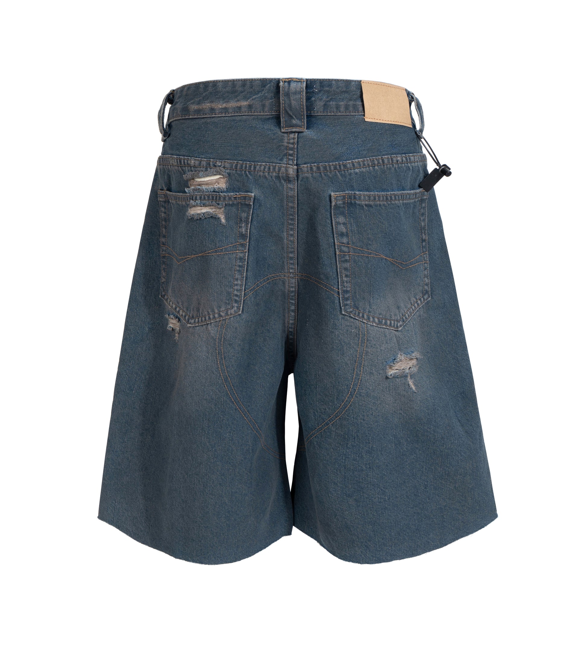 DESTROYED BIKER SHORTS Shorts | STREETWEAR APPAREL | UNDEVELOPED