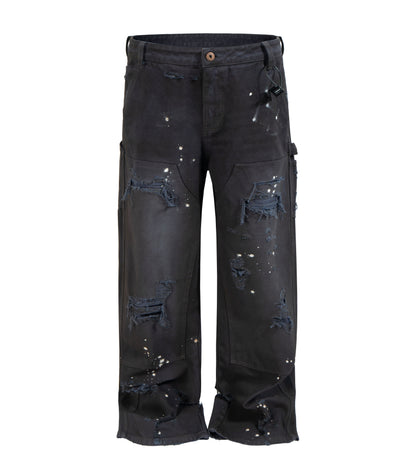 DESTROYED CARPENTER PANTS Pants | STREETWEAR APPAREL | UNDEVELOPED