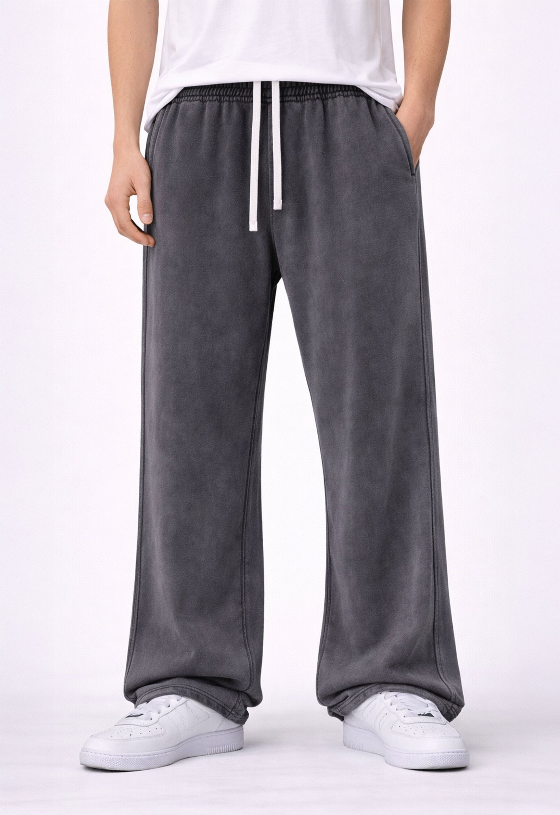 CHARCOAL OVER-DYE SWEATPANTS Sweatpants | STREETWEAR APPAREL | UNDEVELOPED