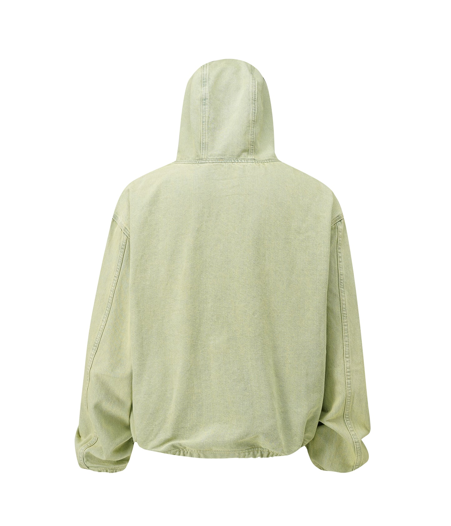 DENIM ZIP HOODIE (SEAFOAM)