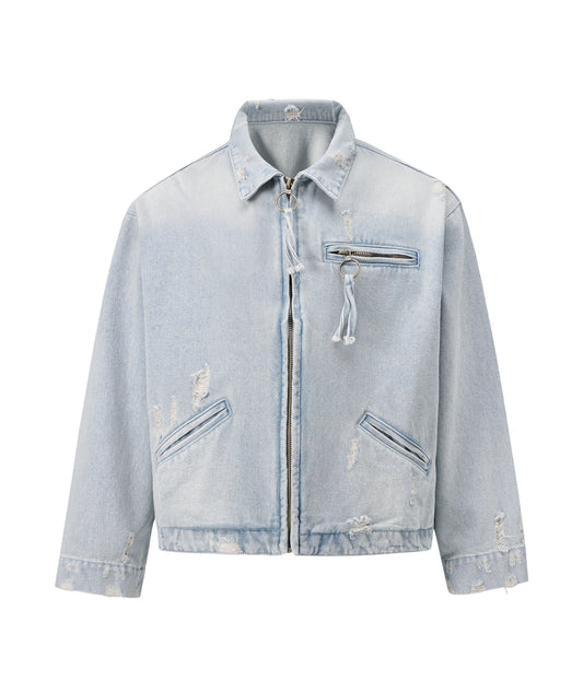 SKY ZIP DENIM JACKET