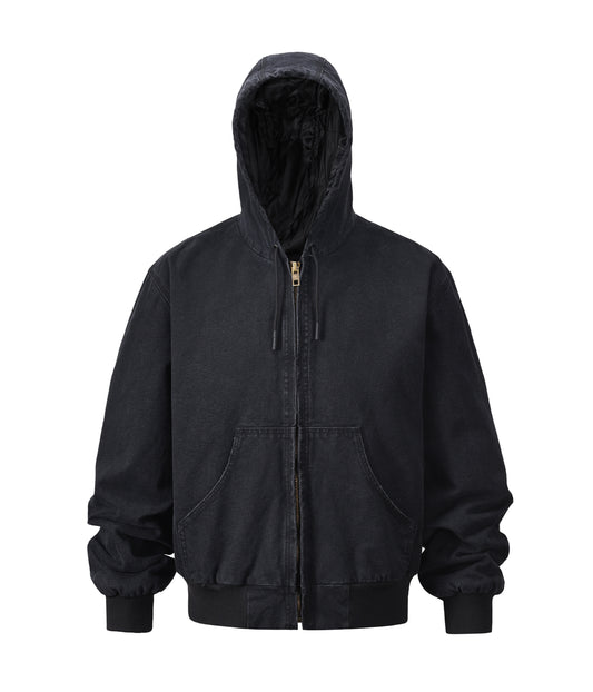 NOIR HOODED WORK JACKET