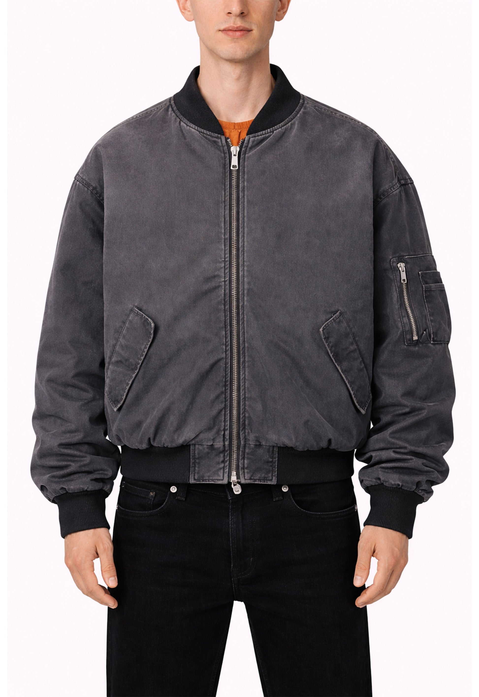 VINTAGE BOMBER JACKET MA1 [BLACK] jackets | STREETWEAR APPAREL | UNDEVELOPED